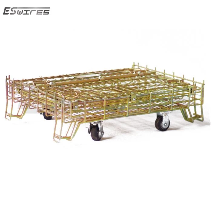 lockable Storage cage on wheels fold
